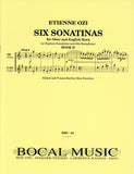 Ozi, Etienne % Six Sonatinas, Book 2 (performance score) - OB/EH