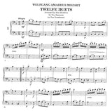 Mozart, Wolfgang Amadeus % 12 Duets (performance score) - 2BSN