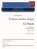 Mozart, Wolfgang Amadeus % 12 Duets (performance score) - 2BSN