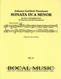 Naumann, Johann Gotlieb % Sonata in a minor (performance score) - OB/EH