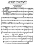 Anonymous % Six Plaine & Easie Trios (score & parts) - 2OB/EH or OB/EH/BSN