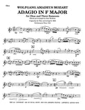 Mozart, Wolfgang Amadeus % Adagio in F Major, K580b (score & parts) - OB/3BSN