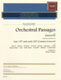 Collection % Orchestral Passages for Bassoon from Late 19th & Early 20th Century Concertos (Degen) - BSN