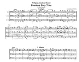 Mozart, Wolfgang Amadeus % 14 Easy Trios (score & parts) - 3BSN
