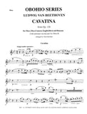 Beethoven, Ludwig van % Cavatina, op. 130 (score & parts) - 2OB/EH/BSN