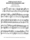 Mozart, Wolfgang Amadeus % Sonata in D Major, K.292 (performance score) - OB/OBd'Amore