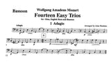Mozart, Wolfgang Amadeus % 14 Easy Trios (score & parts) - OB/EH/BSN