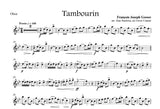 Gossec, Francois Joseph % Tambourin (score & parts) - OB/EH/BSN
