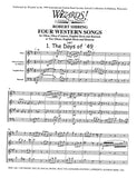 Sibbing, Robert % Four Western Songs (score & parts) - 2OB/EH/BSN