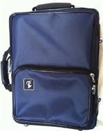 Bonna % Clarinet Double Case, cordura, burgundy