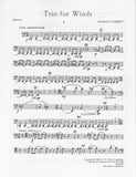 Lybbert, Donald % Trio for Winds (parts only) - CL/HN/BSN