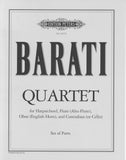 Barati, George % Quartet (parts only) - FL/OB/CEL/HARPSICHORD