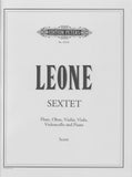Leone, Gustavo % Sextet (piano score only) - FL/OB/VLN/VLA/CEL/PN