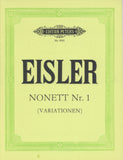 Eisler, Hanns % Nonett #1 (score & parts) - FL/CL/BSN/HN/STG5