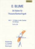 Blume, Oskar % 36 Etudes, V1 (1-12) - BSN