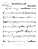 Beethoven, Ludwig van % Horn Sonata, op. 17 (score & parts) - SOLO HN/2CL/2BSN/KB