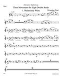 Weait, Christopher % Three Movements for Eight Double Reeds (score & parts) - DR CHOIR