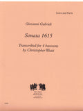 Gabrieli, Giovanni % Sonata 1615 (score & parts) - 4BSN