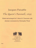 Paisable, Jacques % The Queen's Farewell (score & parts) - 2OB/2BSN (optional CBSN)