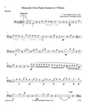 Beethoven, Ludwig van % Menuetto, op. 2, #1 (score & parts) - WW5