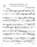 Telemann, Georg Philipp % Canonic Sonata #2 (Score & Parts)-BSN/CEL