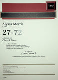 Morris, Alyssa % 27-72, A Sonata - OB/PN
