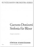 Donizetti, Gaetano % Sinfonia for Winds (parts only) - FL/2OB/2CL/2BSN/2HN
