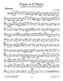 Bach, J.S. % Fugue in G Major (Score & Parts)-2OB/EH/BSN