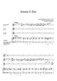 Finger, Gottfried % Sonata in C Major-FL/OB/VLN/PN (Basso Continuo)