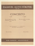 Forster, Emanuel Aloys % Concerto in e minor - OB/PN