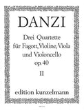 Danzi, Franz % Quartet, op. 40, #2 (parts only) - BSN/STG3