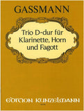 Gassmann, Florian Leopold % Trio in D Major (score & parts) - CL/HN/BSN