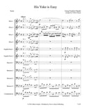 Handel, Georg Friedrich % His Yoke is Easy from "Messiah" (score & parts) - DR CHOIR