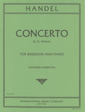Handel, Georg Friedrich % Concerto in g minor (Sharrow) - BSN/PN