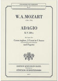 Mozart, Wolfgang Amadeus % Adagio, K580a (score & parts) - EH/2HN/BSN