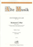 Leclair, Jean-Marie % Concerto in C Major Op 7 #3 (Score Only)-OB/ORCH