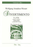 Mozart, Wolfgang Amadeus % Divertimento #1 in Bb Major K229 (Parts Only)-FL/CL/BSN