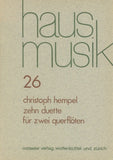 Hempel, Christoph % Ten Duets (performance score) - 2FL or 2OB