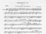 Vivaldi, Antonio % Concerto in D Major, F12 #25, RV94 - FL/OB/BSN/VLN/PN (Basso Continuo)