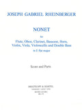 Rheinberger, Josef % Nonet Op 139 (Score & Parts)-WW5/VLN/VLA/CEL/KB