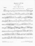 Krommer, Franz % Quartet in Bb Major, op. 46, #1 (score & parts) - BSN/2VLA/CEL or BSN/VLN/VLA/CEL