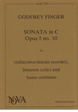 Finger, Godfrey % Sonata in C Major, op. 5, #10 - OB/BSN/PN
