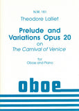 Lalliet, Casimir-Theophile Theodore % Prelude & Variation, op. 20 on "The Carnival of Venice" - OB/PN