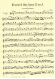 Pleyel, Ignaz % Trio in Bb Major, op. 20, #1 (parts only) - 2CL/BSN