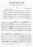Brandl, Johann Evangelist % Quintet in f minor, op. 52, #2 (score & parts) - BSN/VLN/2VLA/CEL