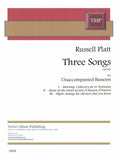Platt, Russell % Three Songs (2010) -SOLO BSN