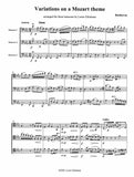 Beethoven, Ludwig van % Variations on a Theme by Mozart (Glickman) (score & parts) - 3BSN