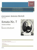 Bertoli, Giovanni % Sonata #7 - BSN/PN (Basso Continuo)