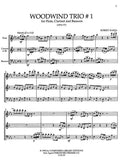 Baksa, Robert % Woodwind Trio #1 (score & parts) - FL/CL/BSN