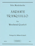 Mendelssohn, Felix % Andante Tranquillo (score & parts) - WW5